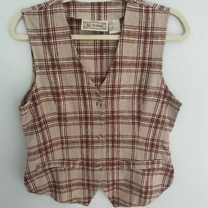 Silk Exchange Plaid Vest